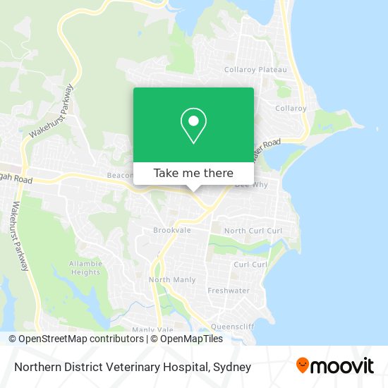 Mapa Northern District Veterinary Hospital