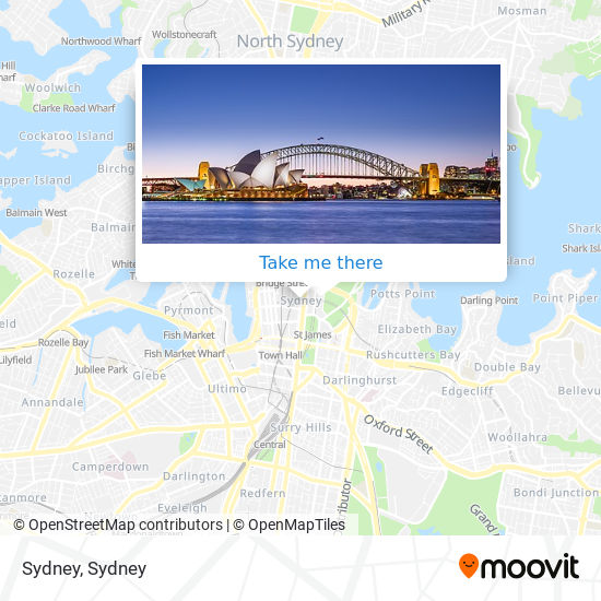 Mapa Sydney