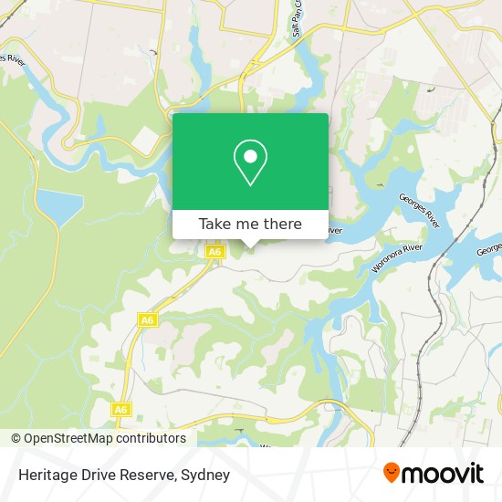 Heritage Drive Reserve map