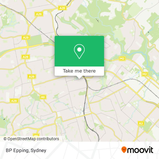 Mapa BP Epping