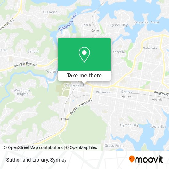 Sutherland Library map