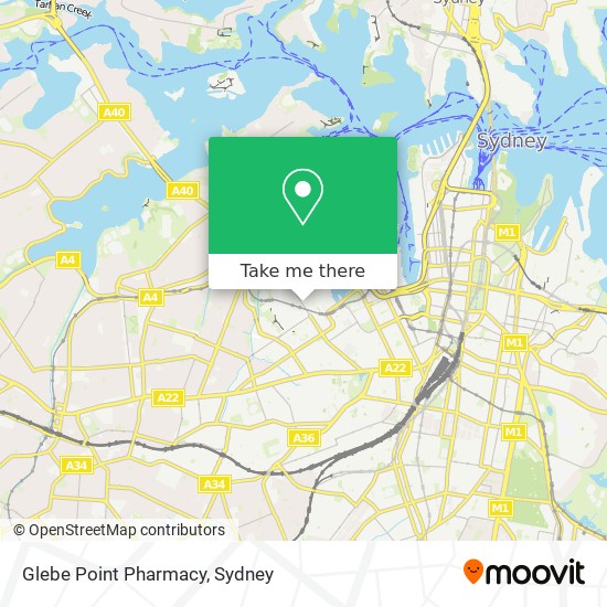 Glebe Point Pharmacy map