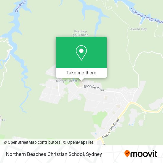 Northern Beaches Christian School map