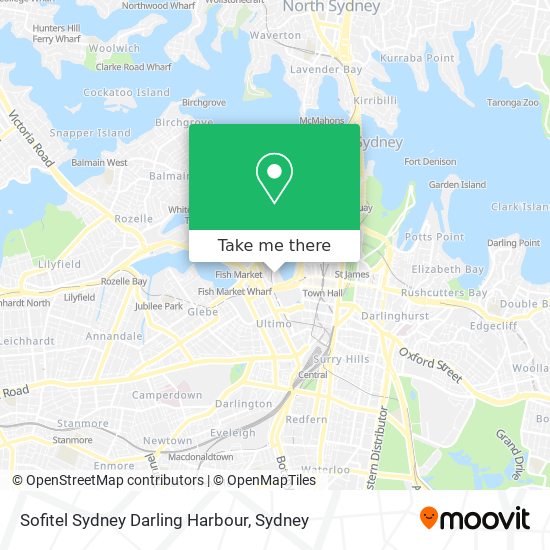 Sofitel Sydney Darling Harbour map