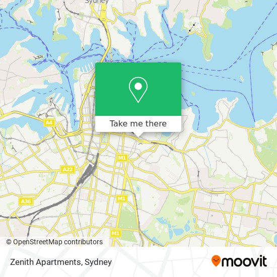 Zenith Apartments map