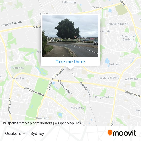 Quakers Hill map