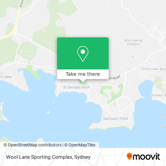 Mapa Wool Lane Sporting Complex