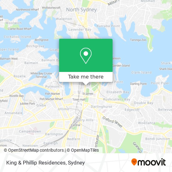 King & Phillip Residences map
