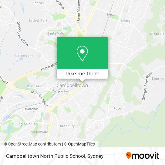 Campbelltown North Public School map