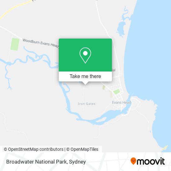 Broadwater National Park map