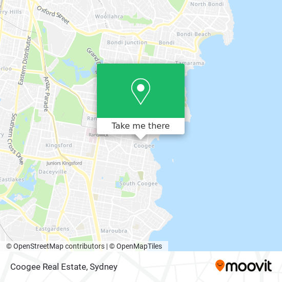 Coogee Real Estate map