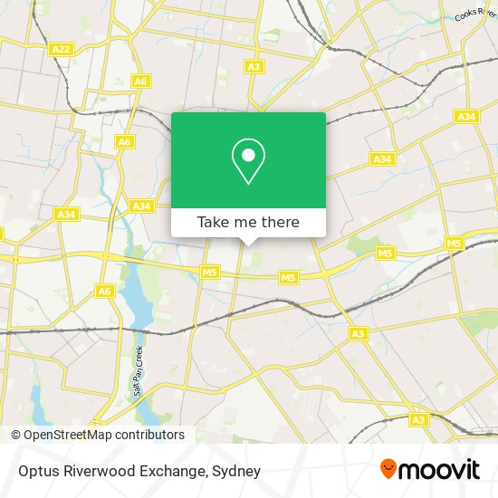 Optus Riverwood Exchange map