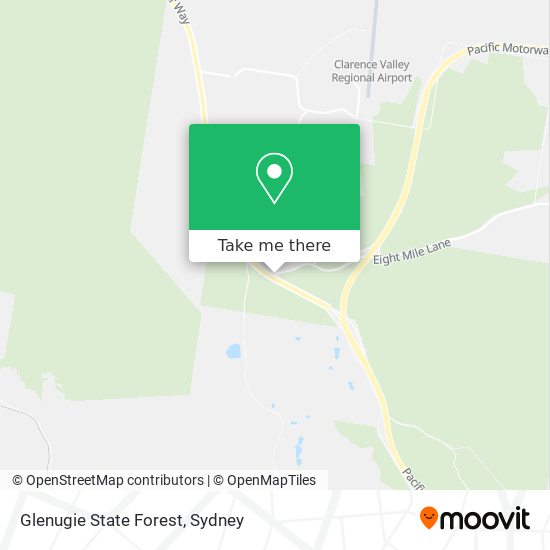 Glenugie State Forest map