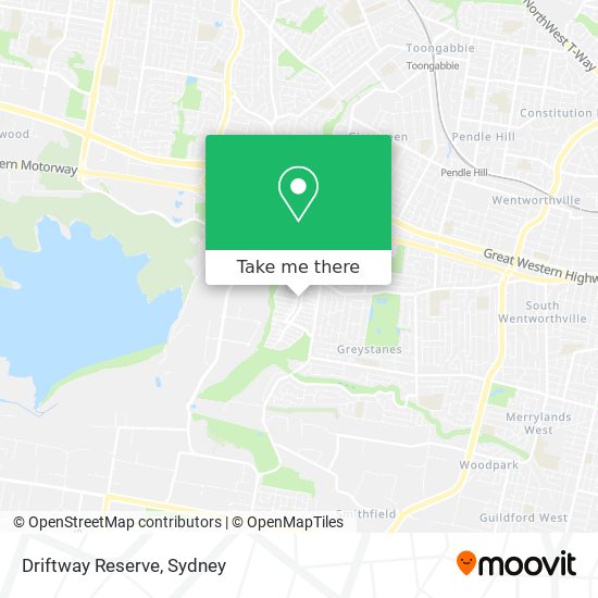 Driftway Reserve map