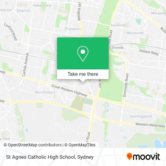 St Agnes Catholic High School map