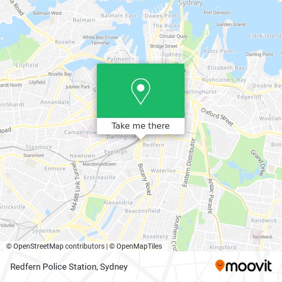 Mapa Redfern Police Station