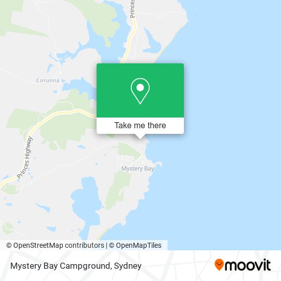 Mystery Bay Campground map
