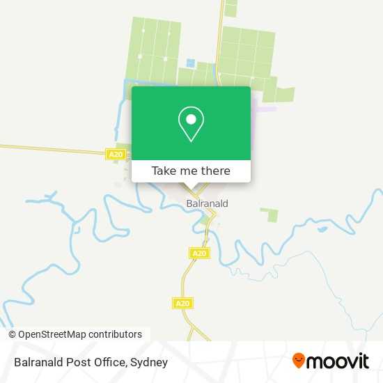 Balranald Post Office map