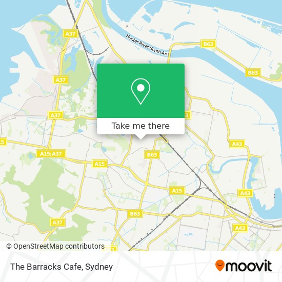 The Barracks Cafe map