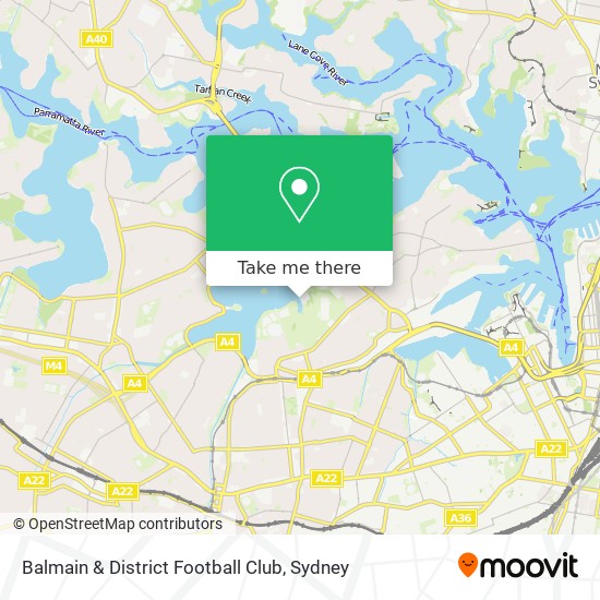 Mapa Balmain & District Football Club