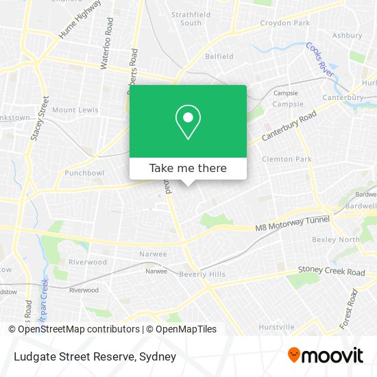 Mapa Ludgate Street Reserve