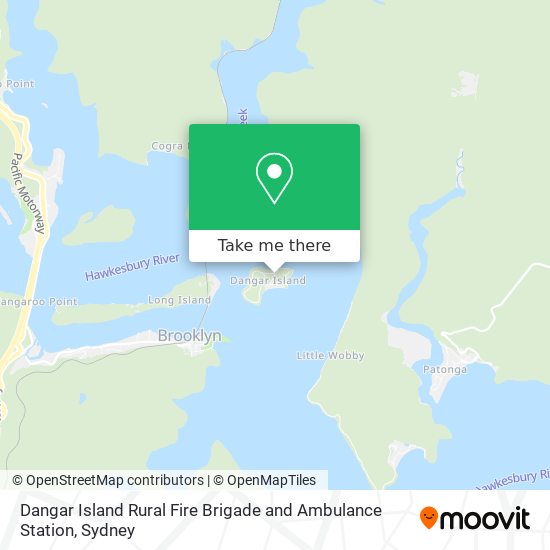 Mapa Dangar Island Rural Fire Brigade and Ambulance Station