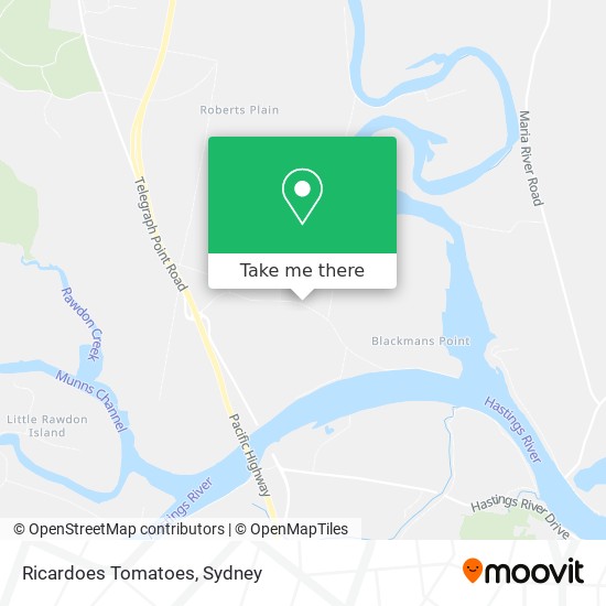 Ricardoes Tomatoes map