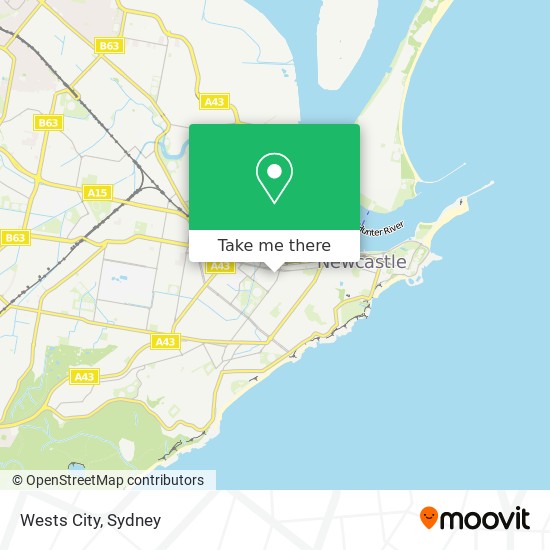 Wests City map
