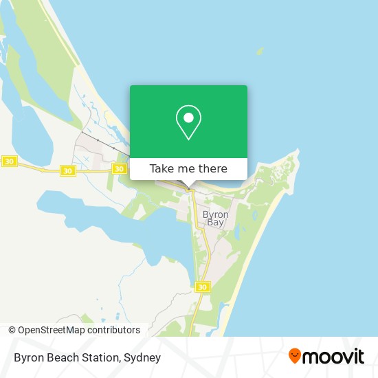 Byron Beach Station map