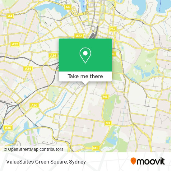 ValueSuites Green Square map