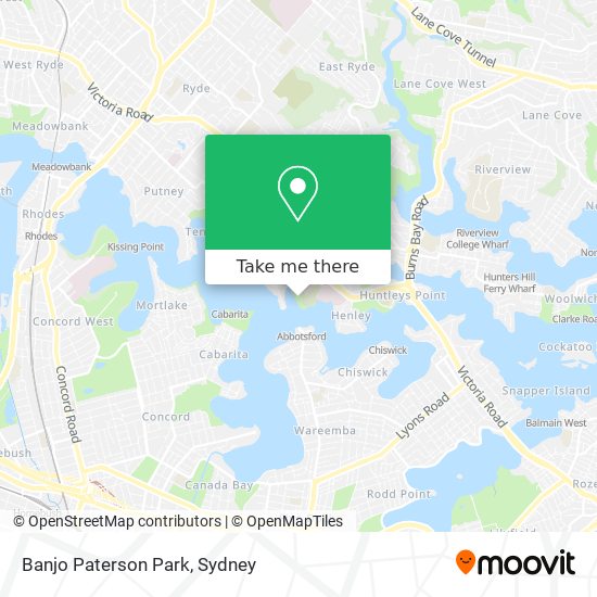 Mapa Banjo Paterson Park