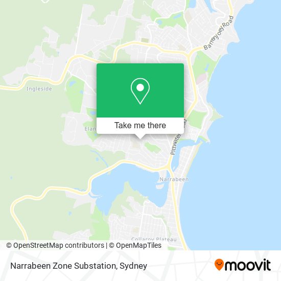 Narrabeen Zone Substation map