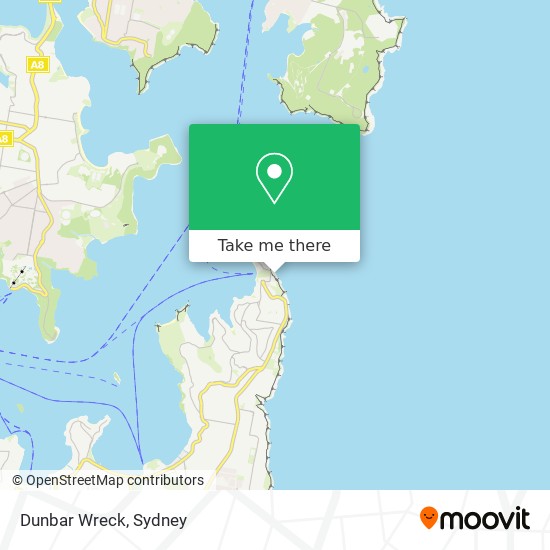 Dunbar Wreck map