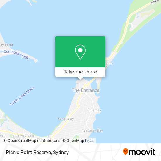 Picnic Point Reserve map