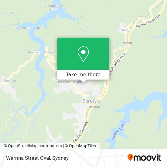 Mapa Warrina Street Oval