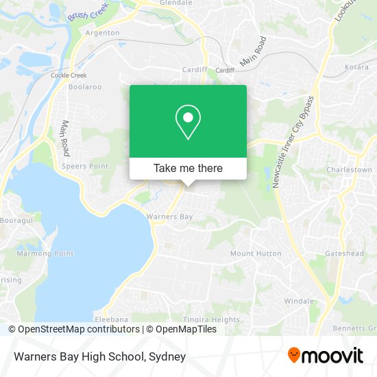 Warners Bay High School map