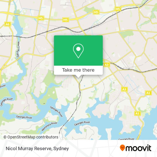 Mapa Nicol Murray Reserve