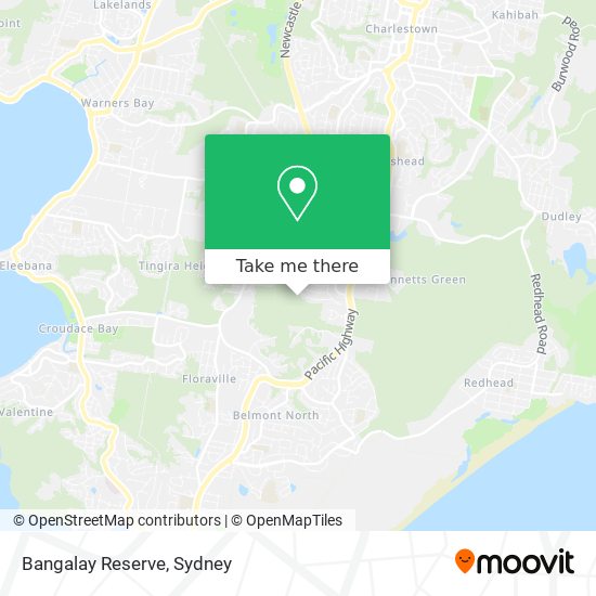 Bangalay Reserve map