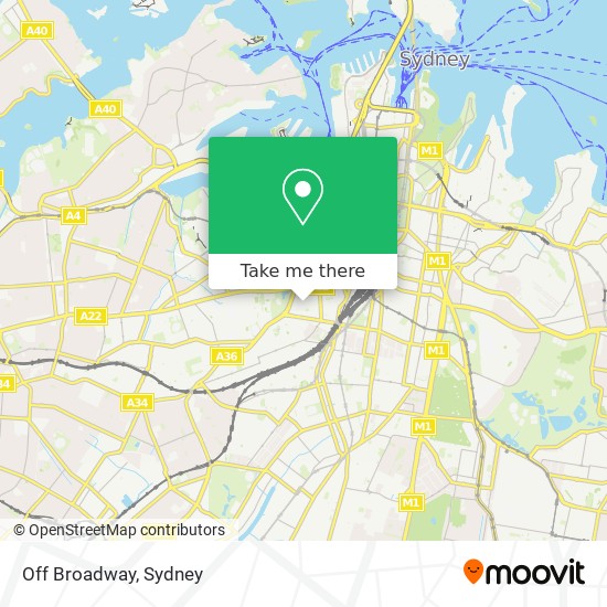 Off Broadway map