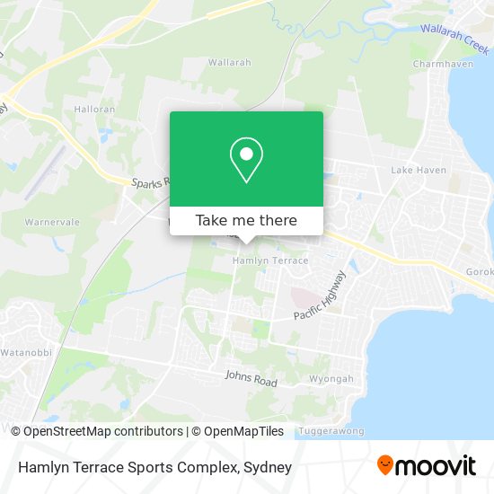 Hamlyn Terrace Sports Complex map