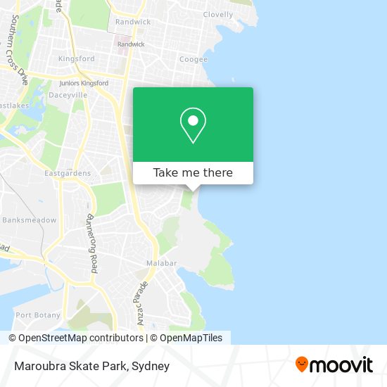 Maroubra Skate Park map