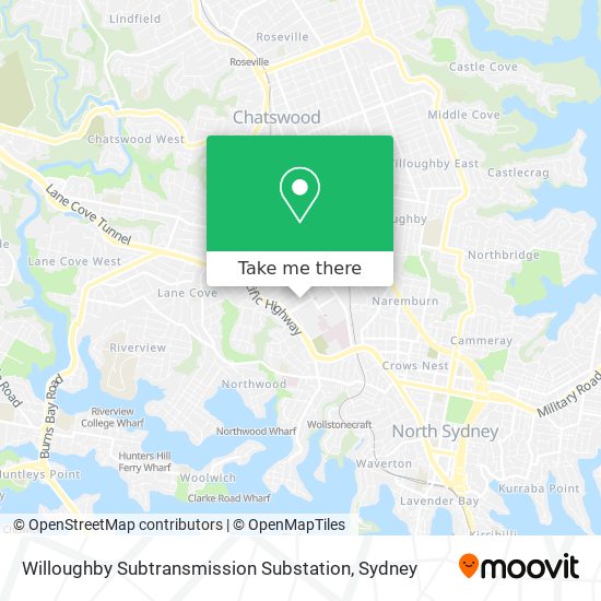 Willoughby Subtransmission Substation map