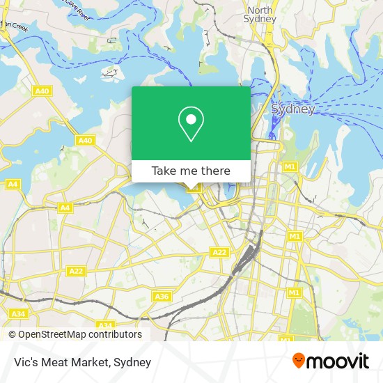 Vic's Meat Market map