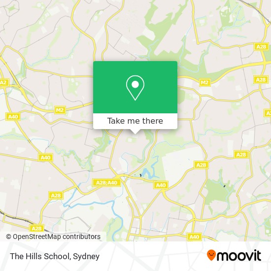 The Hills School map