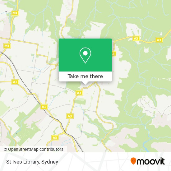 St Ives Library map