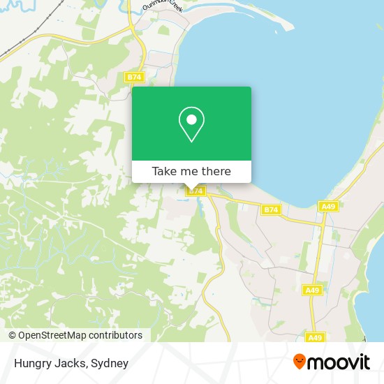 Mapa Hungry Jacks