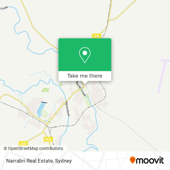 Narrabri Real Estate map