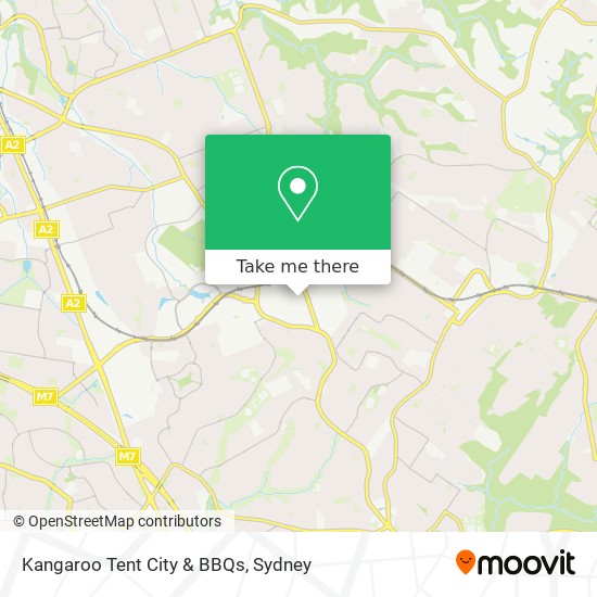 Kangaroo Tent City & BBQs map