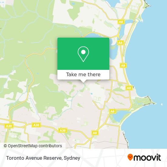 Mapa Toronto Avenue Reserve