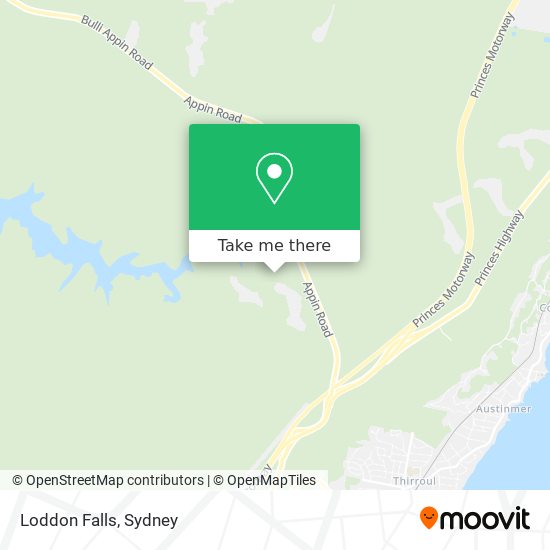 Mapa Loddon Falls